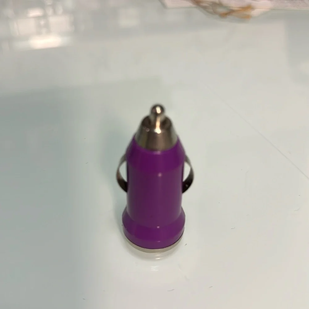 Car USB purple charger head